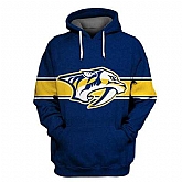 Predators Blue All Stitched Hooded Sweatshirt,baseball caps,new era cap wholesale,wholesale hats